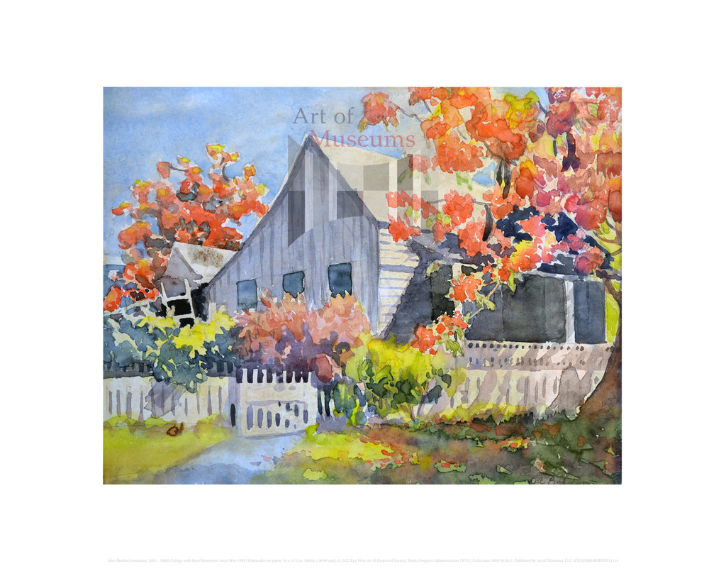 Cottage with Royal Poinciana